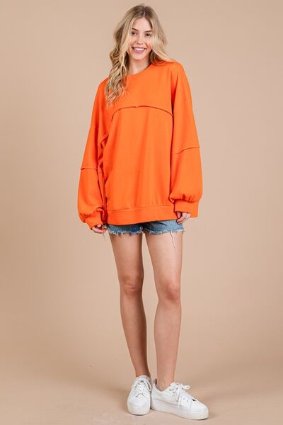 Ces Femme Exposed Seam Long Sleeve Sweatshirt