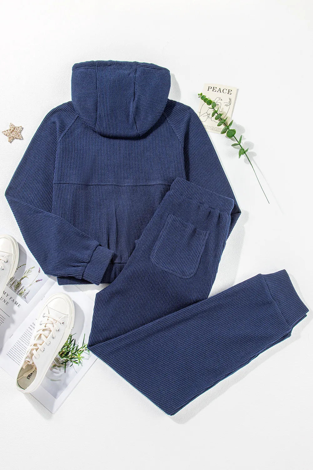 Drawstring Half Zip Hoodie