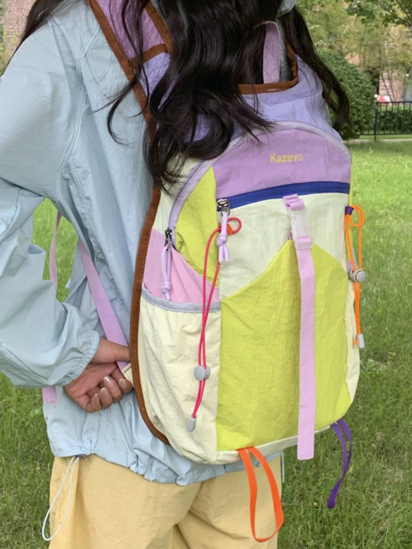 Lightweight Color Block Backpack