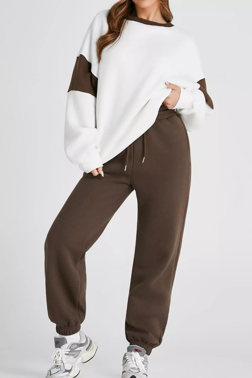 Drop Shoulder Loose Sweatshirt