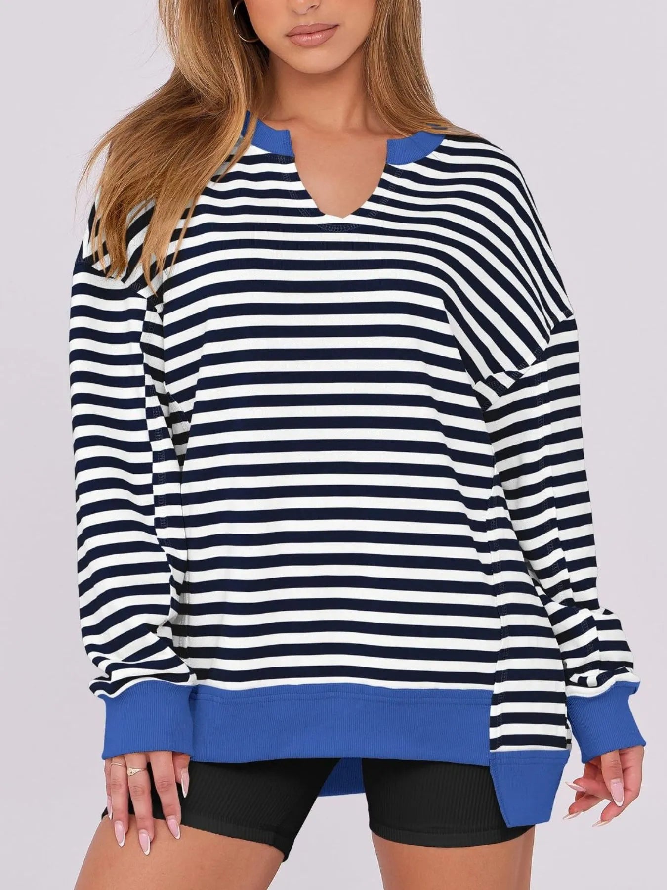 Notched Long Sleeve