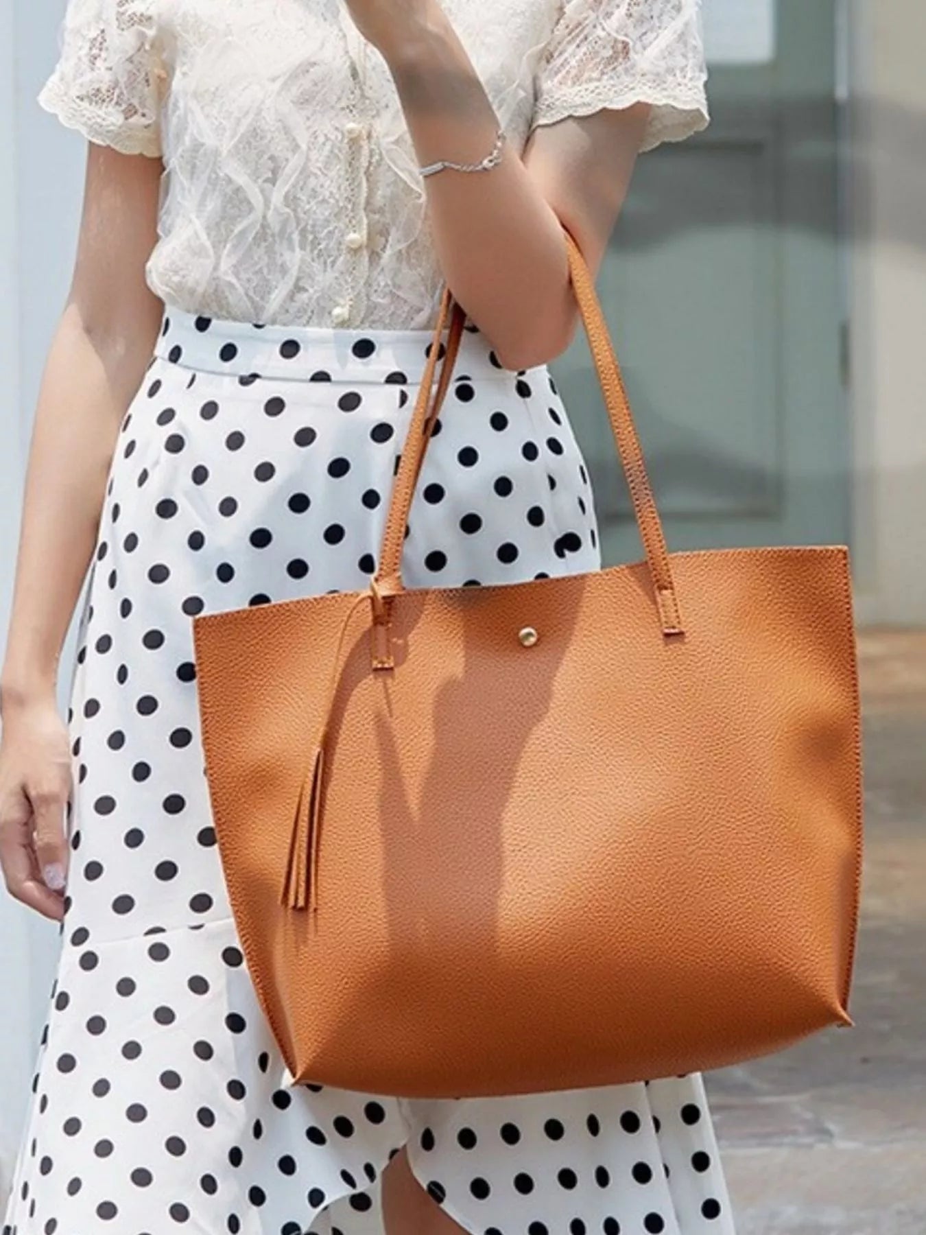 PU Leather Tote Bag