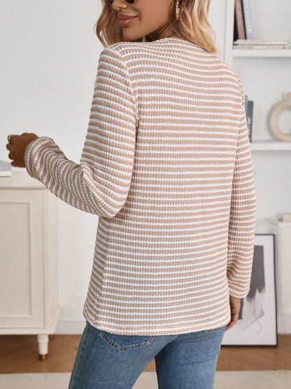 Striped Button Detail