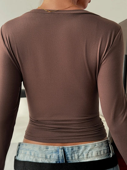 V-Neck Long Sleeve
