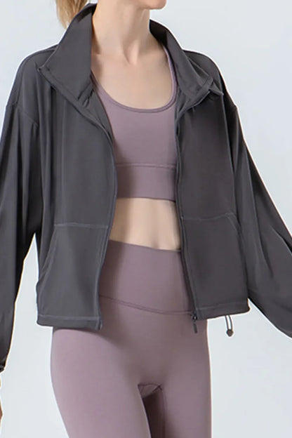 Drawstring Zip Up Outerwear for Active & Stylish Looks | Comfortable & Opaque