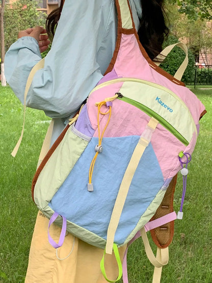 Lightweight Color Block Backpack