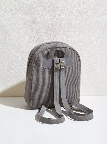 Casual Corduroy Backpack