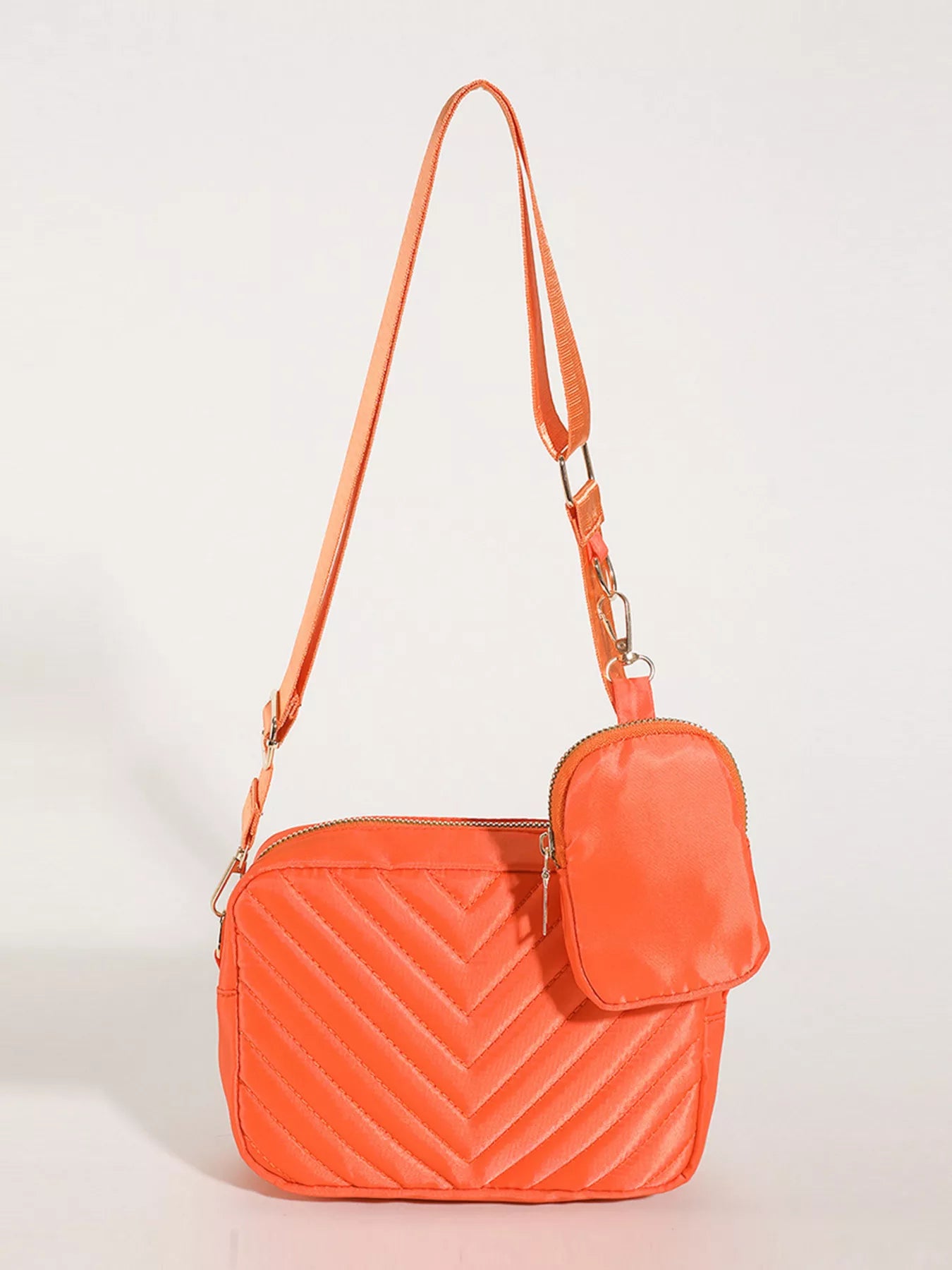 Chevron Quilted Crossbody Bag