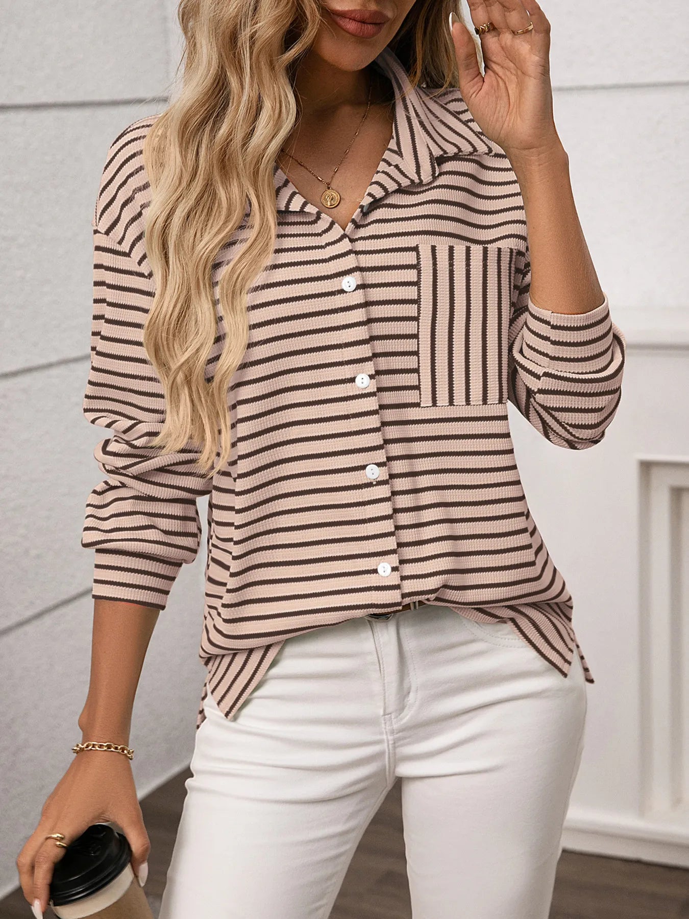 Striped Button Up