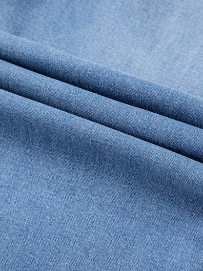 High Waist Wide Leg Washed Jeans
