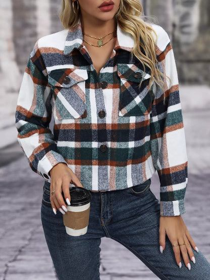 Plaid Oversized Button-Up