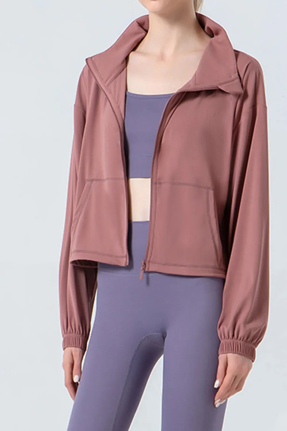 Drawstring Zip Up Outerwear for Active & Stylish Looks | Comfortable & Opaque