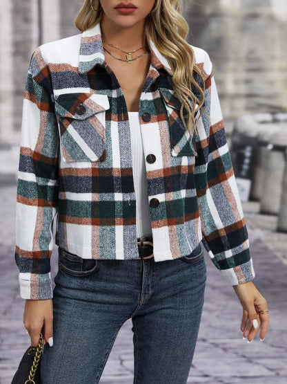 Plaid Oversized Button-Up