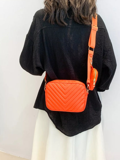 Chevron Quilted Crossbody Bag