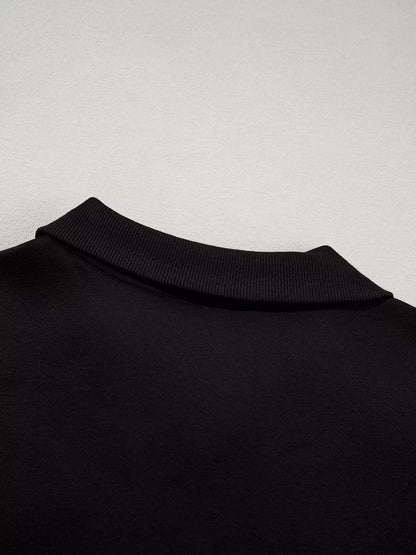 Drop Shoulder Zip Up Jacket