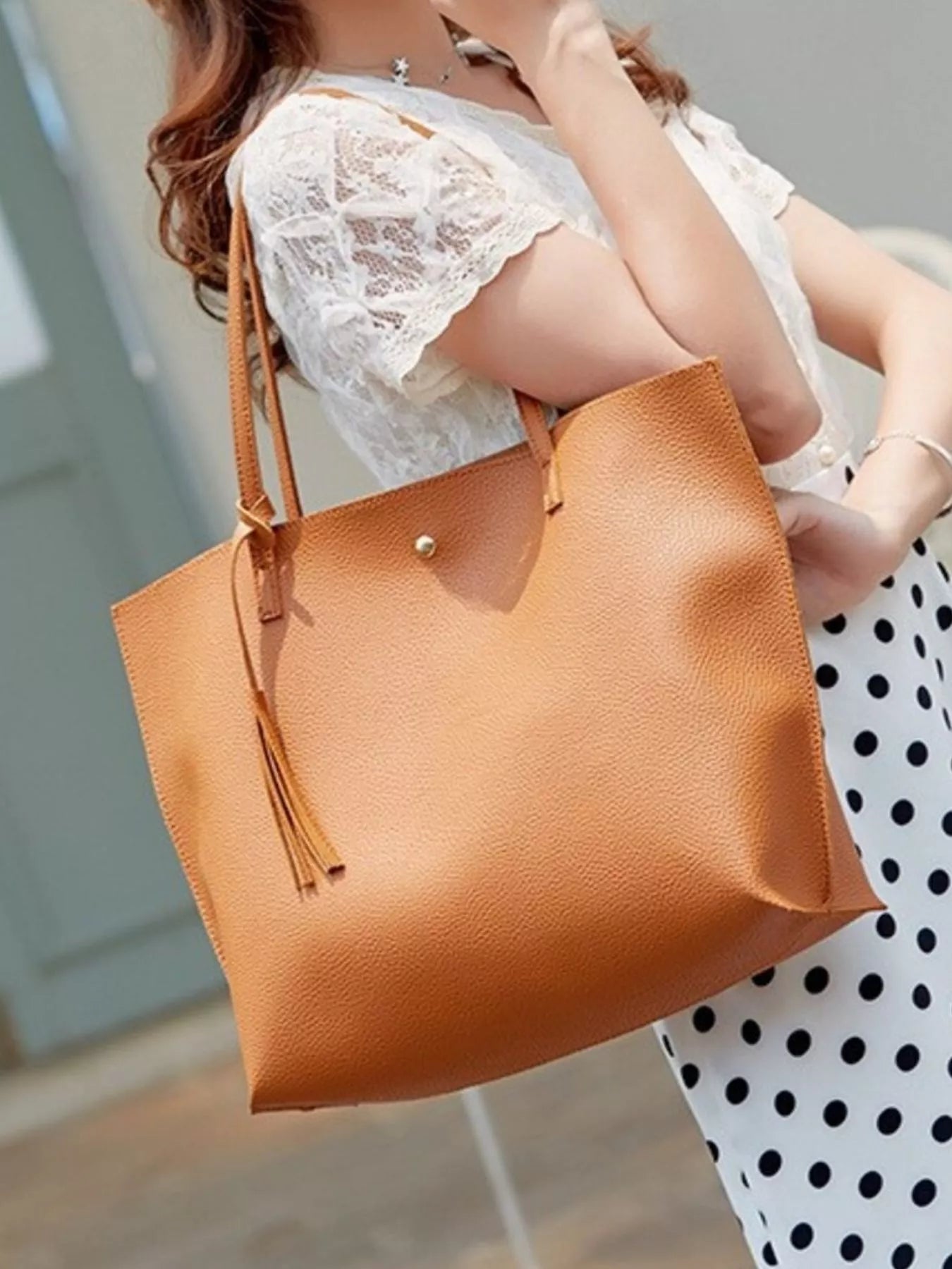 PU Leather Tote Bag