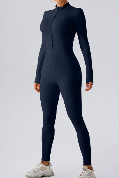 Half Zip Mock Neck