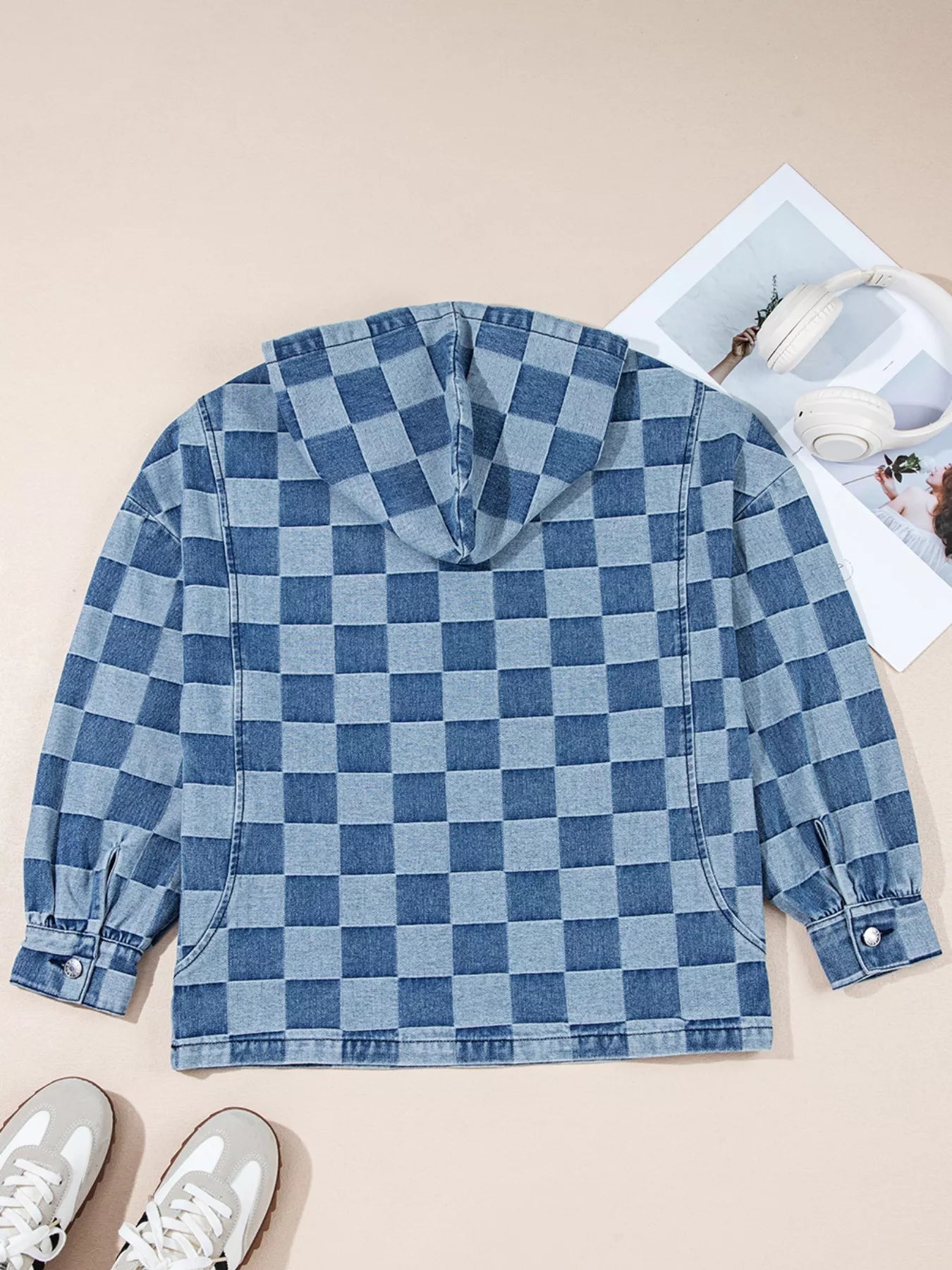 Checkered Half Zip