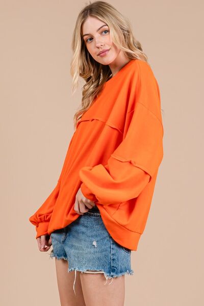 Ces Femme Exposed Seam Long Sleeve Sweatshirt
