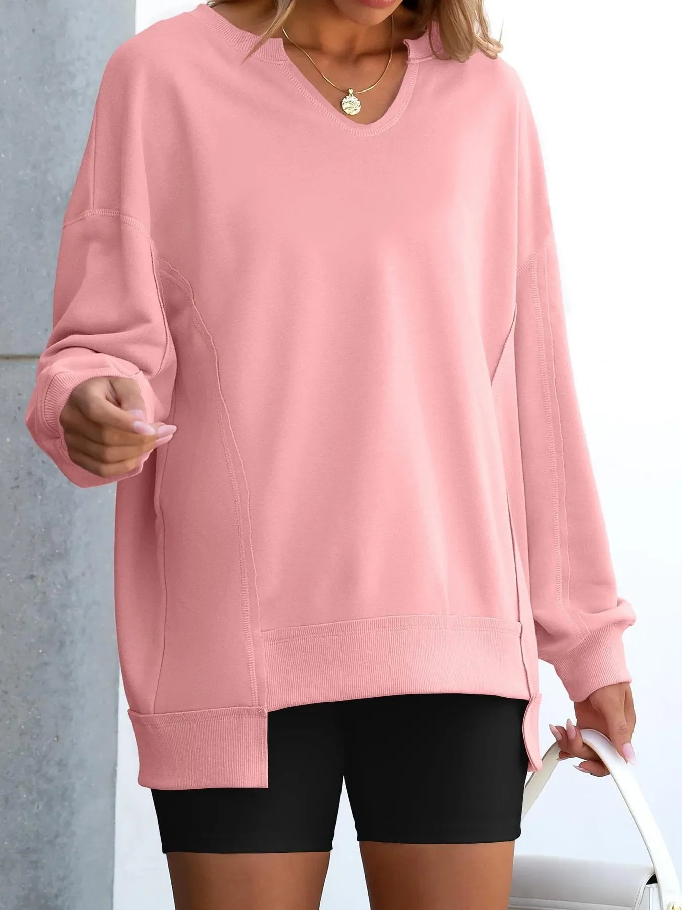 Notched Long Sleeve