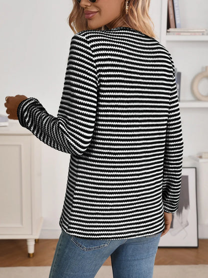 Striped Button Detail