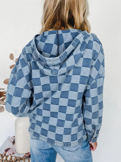 Checkered Half Zip