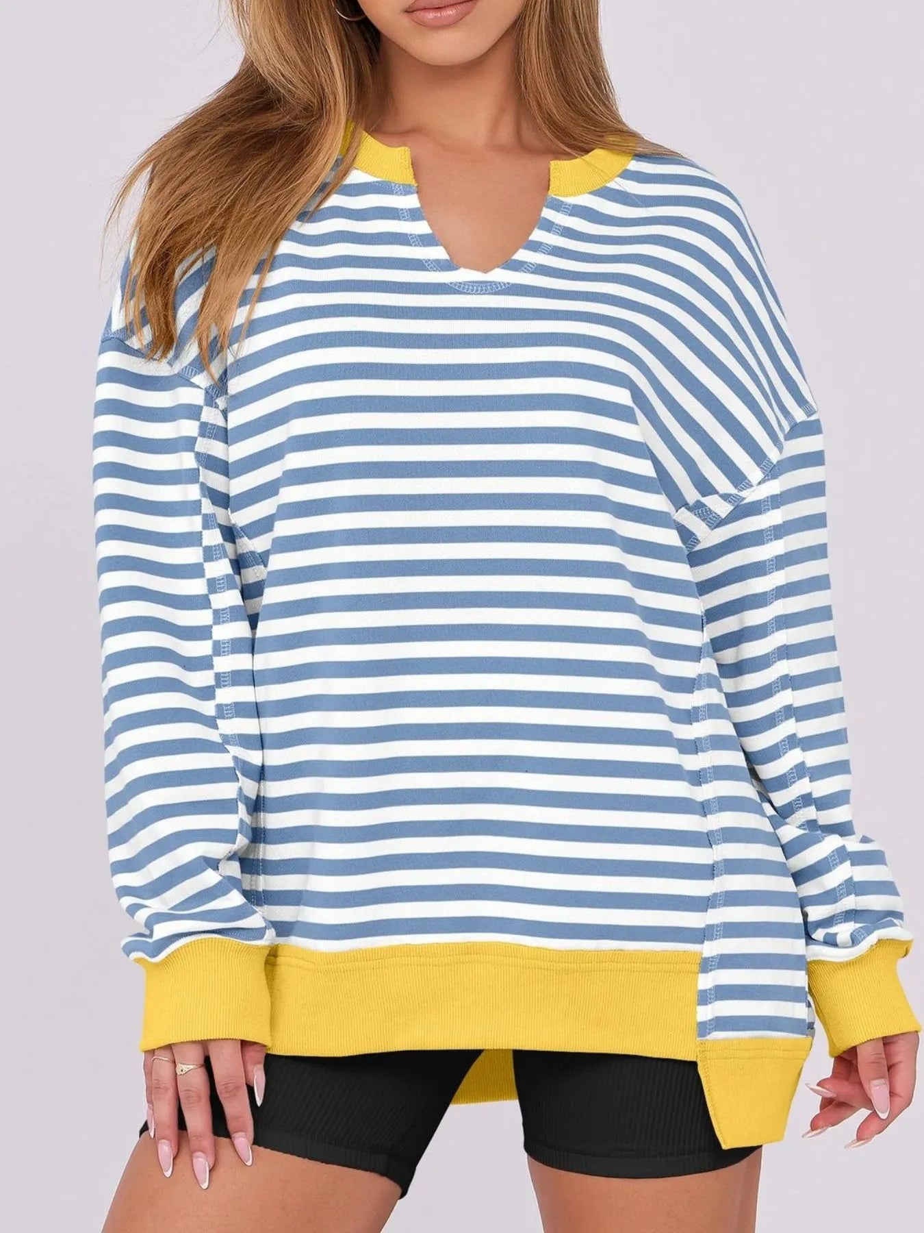 Notched Long Sleeve