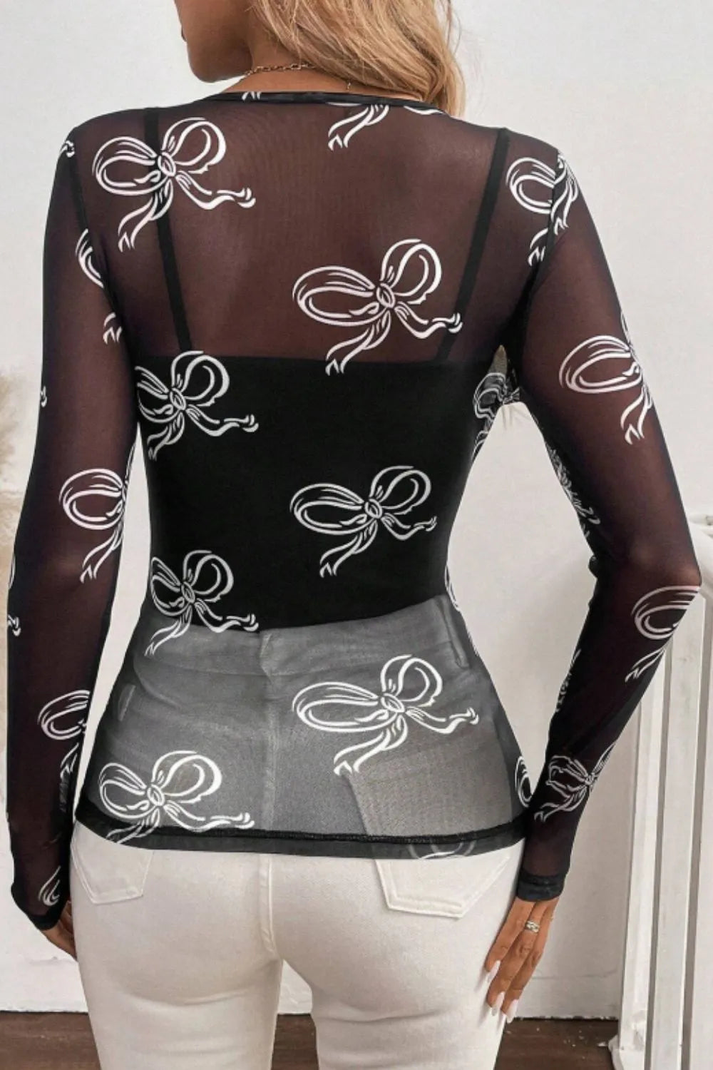 Bow Round Neck