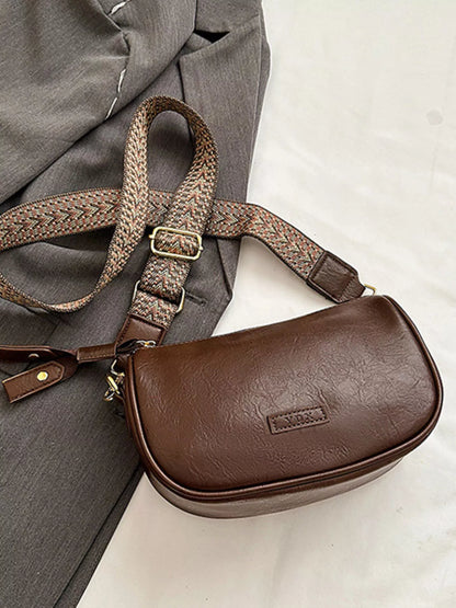Wide Strap Crossbody Bag