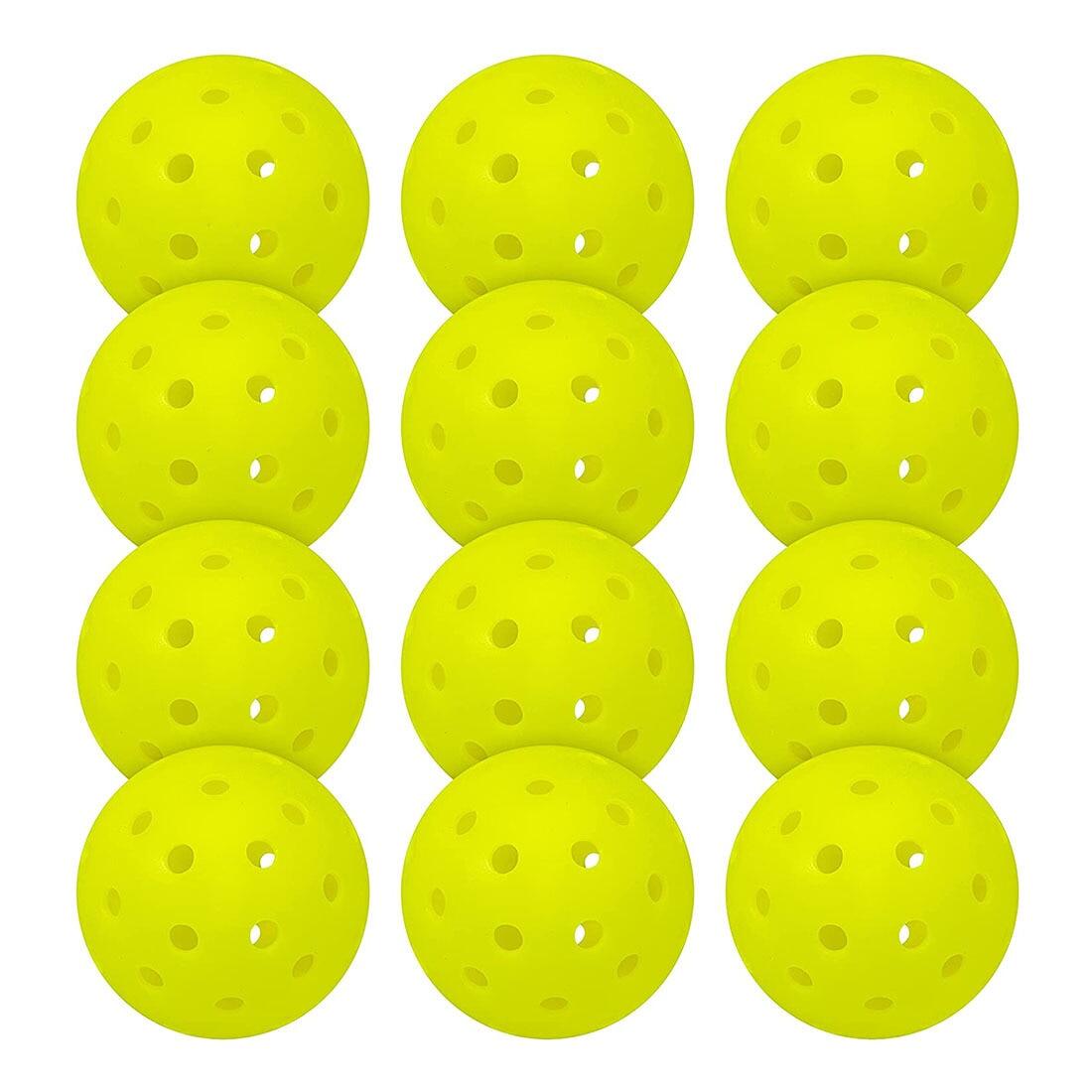 Pickleball Ball Set 74mm 40 Holes Outdoor