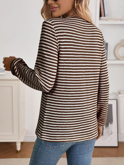Striped Button Detail