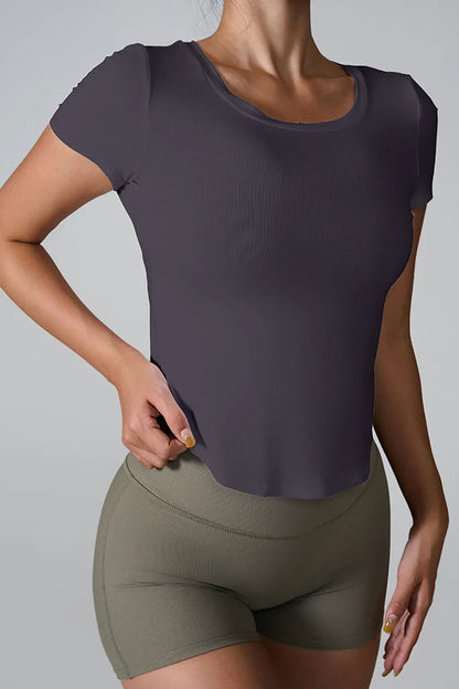 Cutout Round Neck