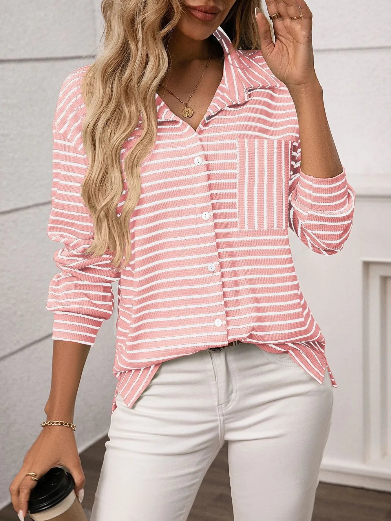 Striped Button Up