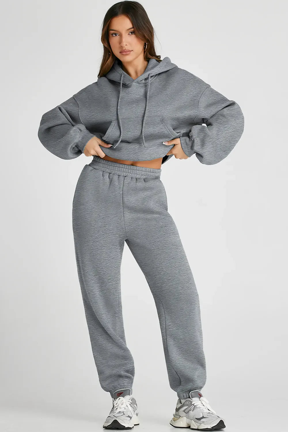 Dropped Shoulder Hooded Top