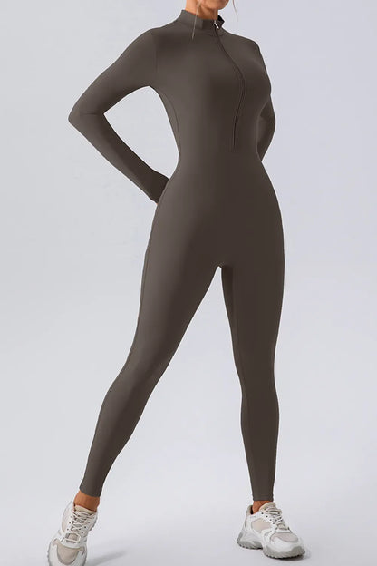 Half Zip Mock Neck