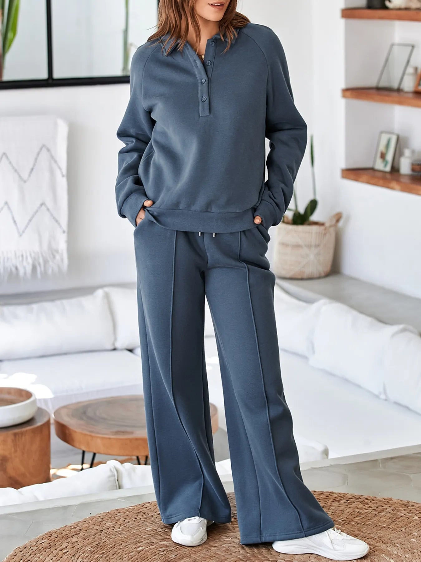 Collared Sweatshirt