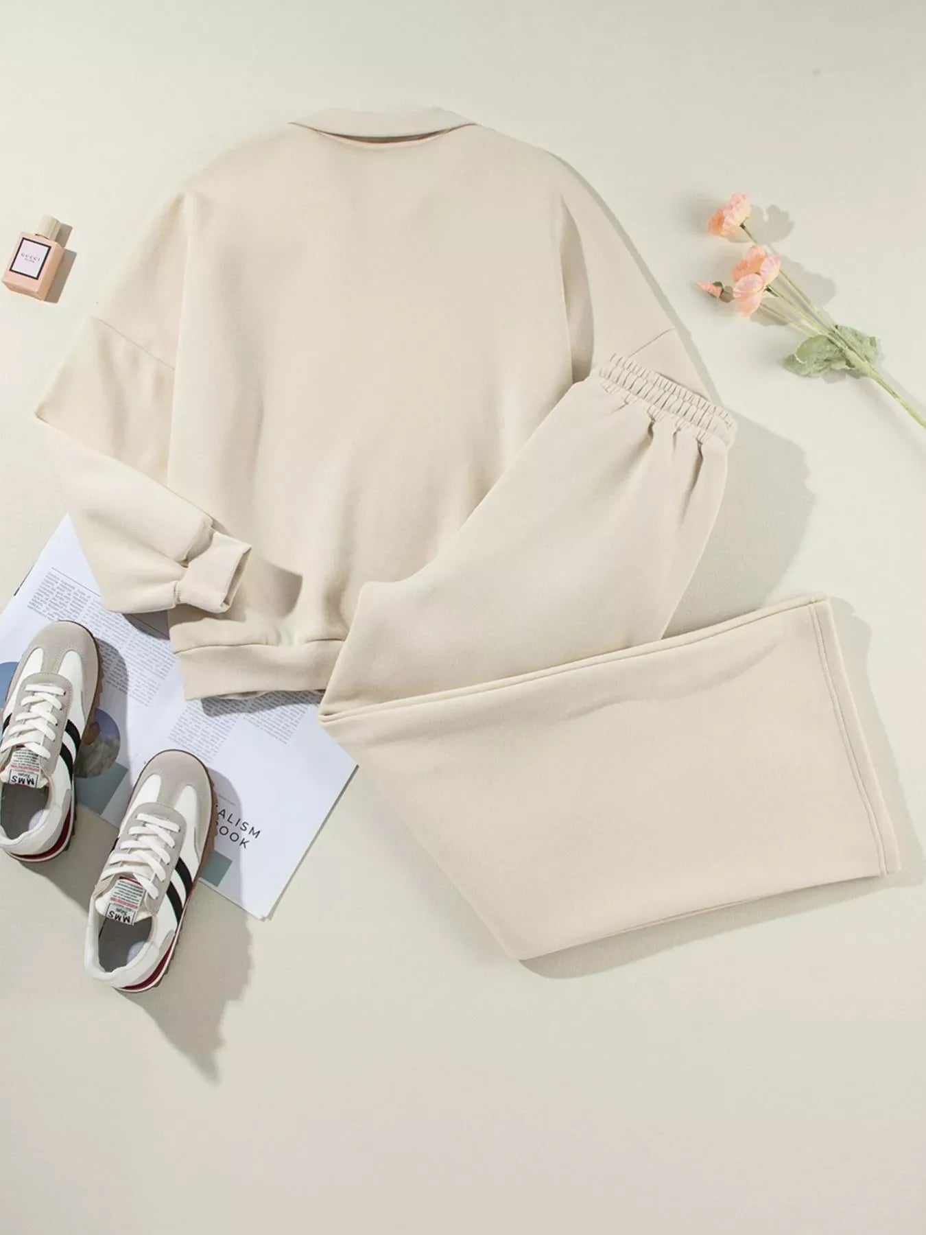 Drop Shoulder Zip Up Jacket