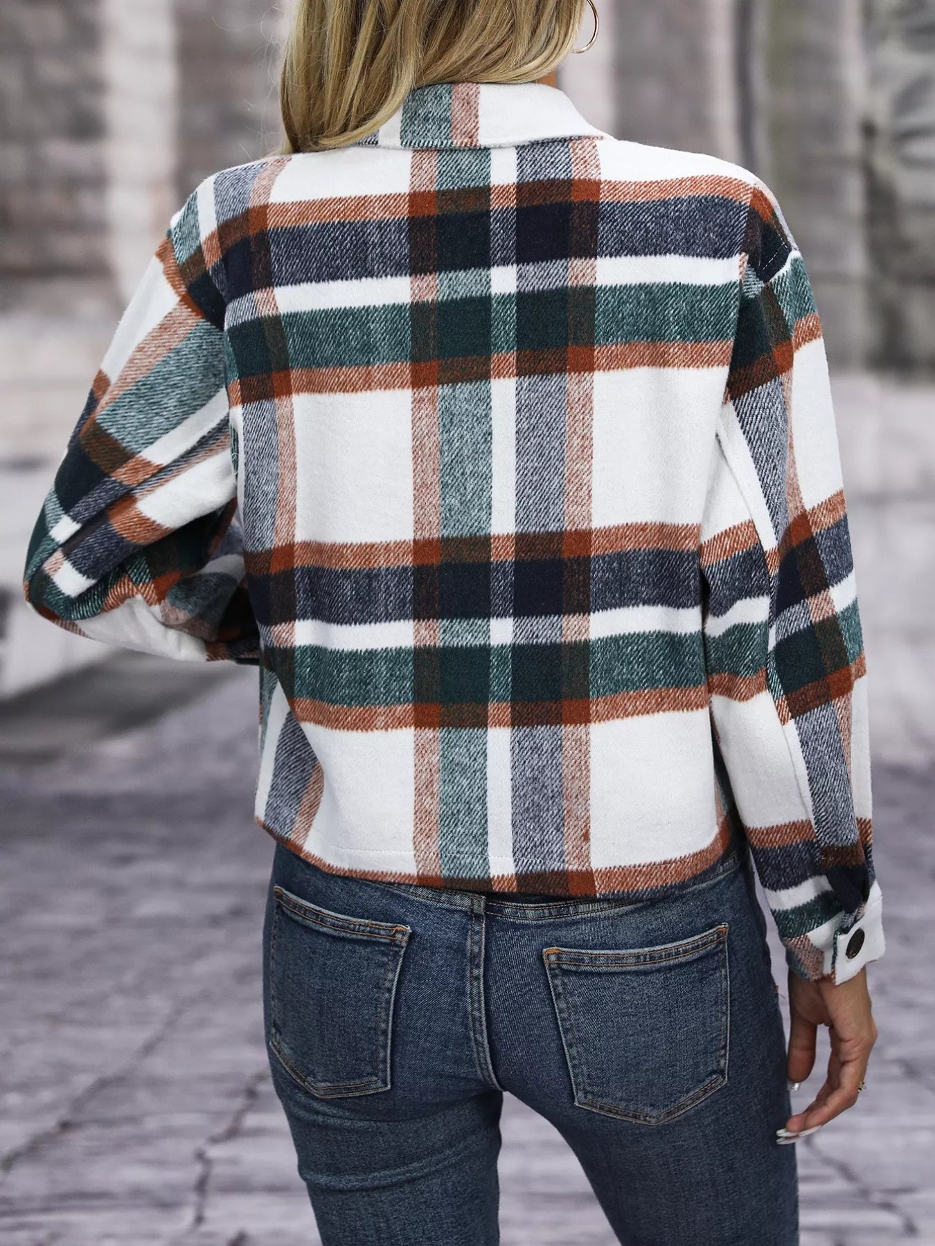 Plaid Oversized Button-Up