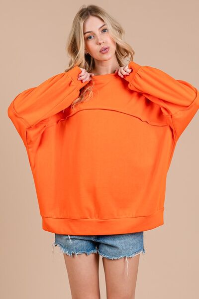 Ces Femme Exposed Seam Long Sleeve Sweatshirt