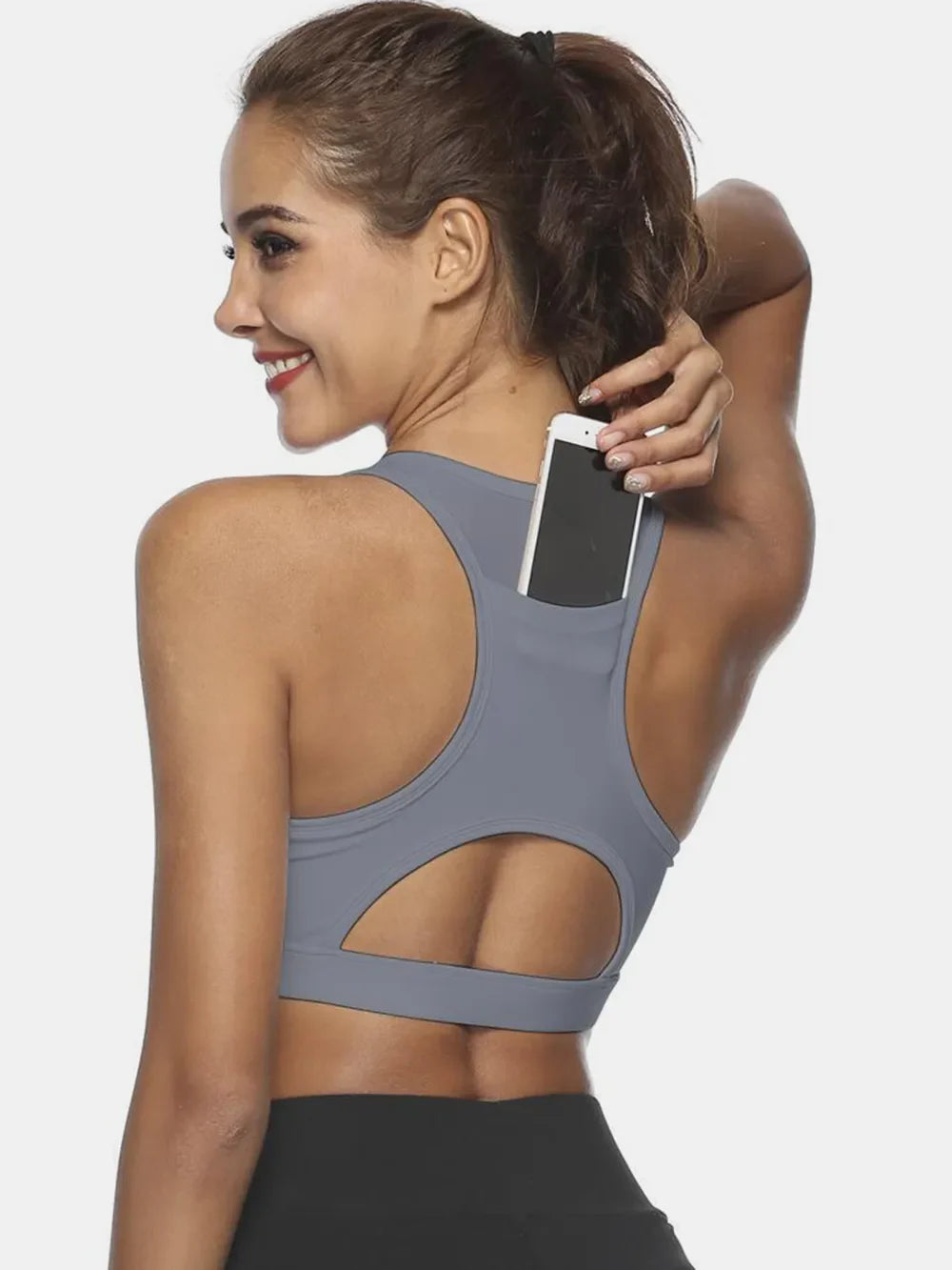 Cutout Scoop Neck Active Tank - Stylish & Comfortable Workout Top