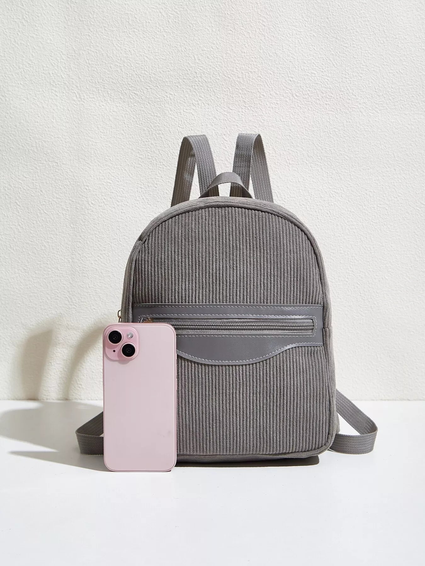 Casual Corduroy Backpack