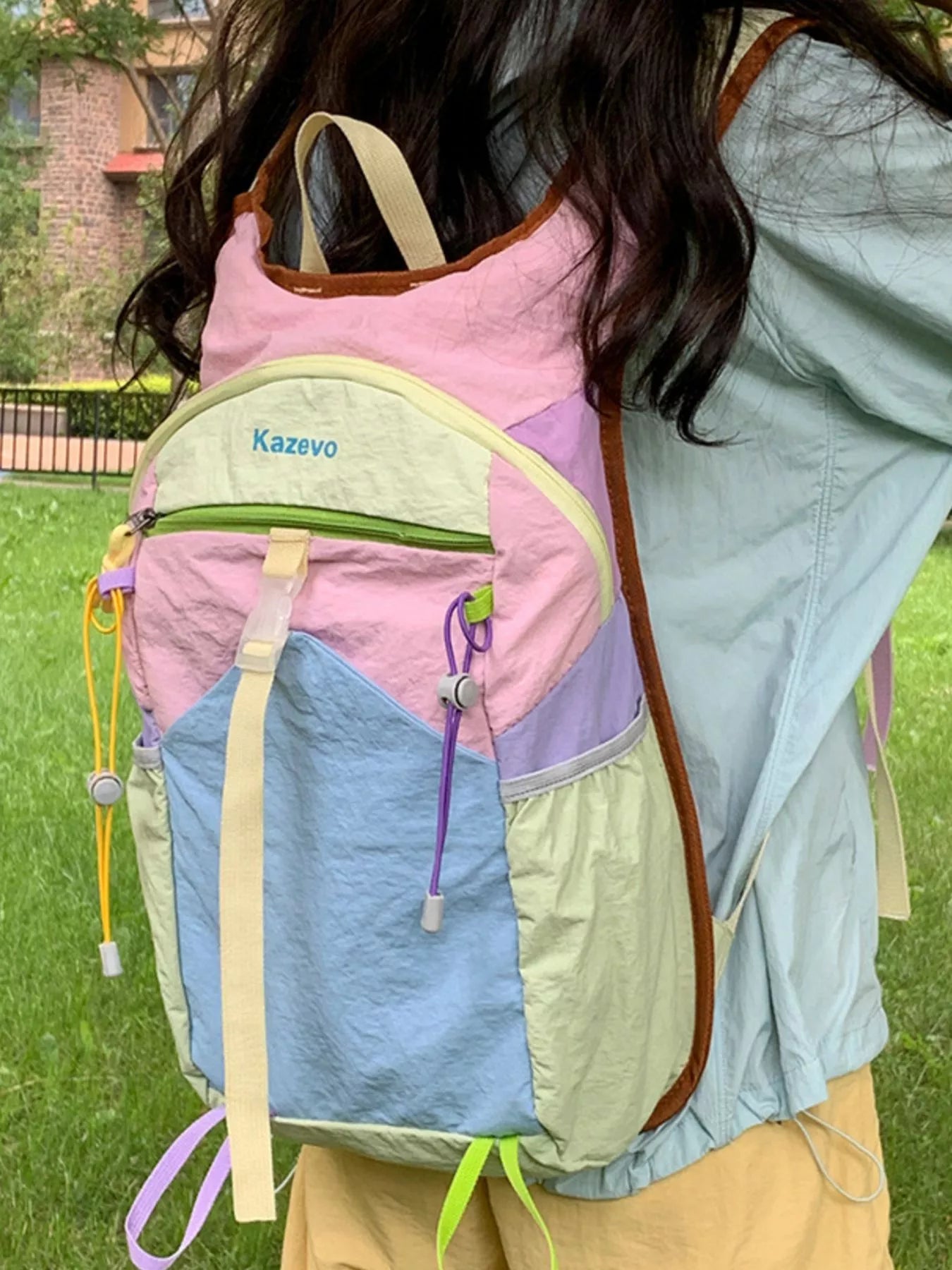 Lightweight Color Block Backpack