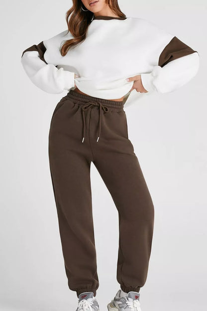 Drop Shoulder Loose Sweatshirt