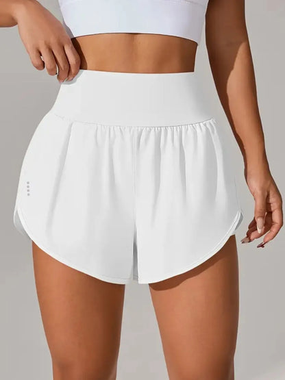 Pocketed High Waist Active Shorts - Comfortable & Stylish Workout Wear