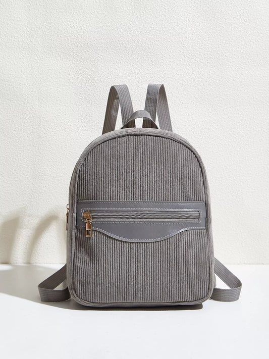 Casual Corduroy Backpack