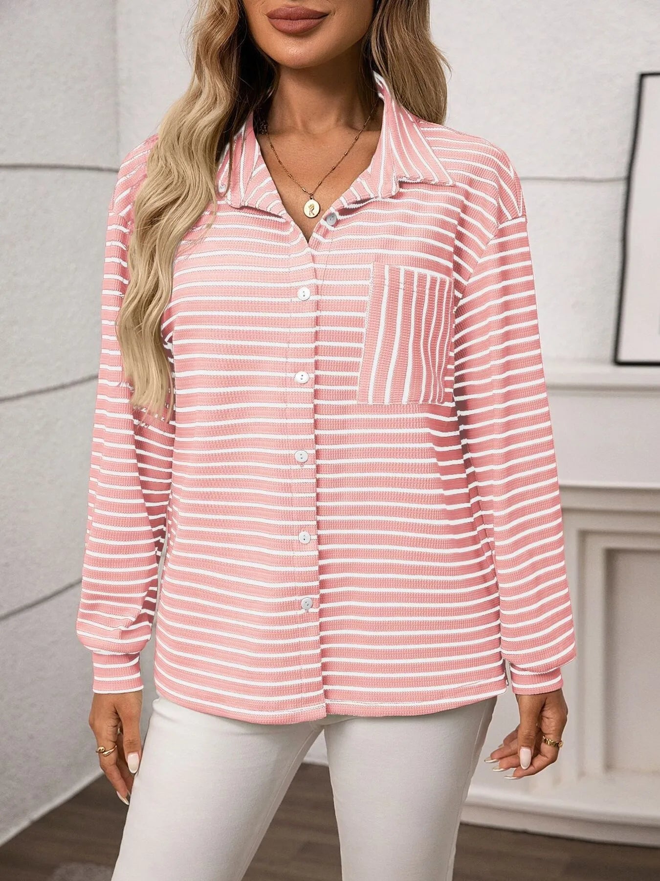 Striped Button Up