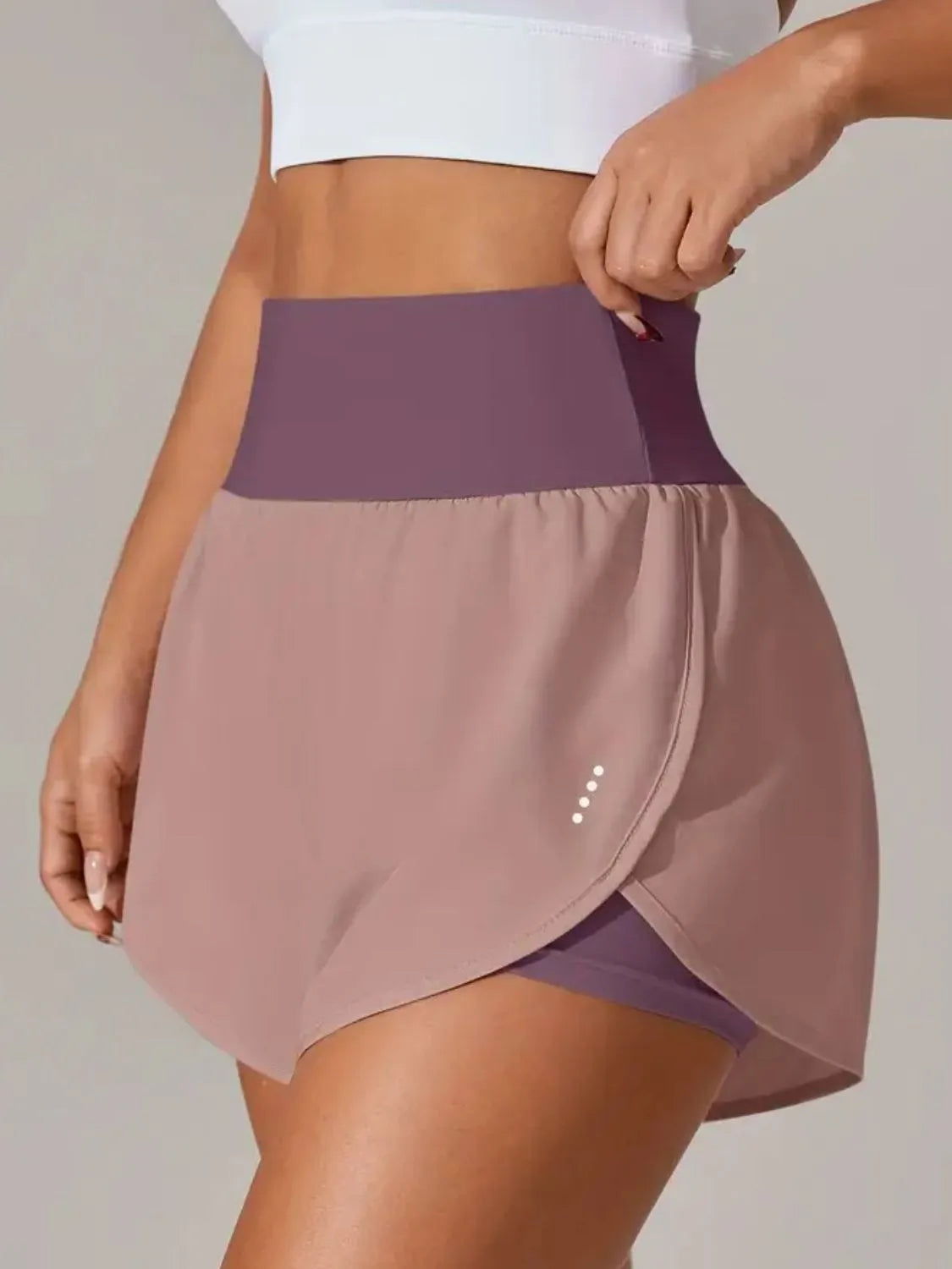 Pocketed High Waist Active Shorts - Comfortable & Stylish Workout Wear