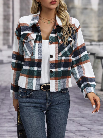 Plaid Oversized Button-Up