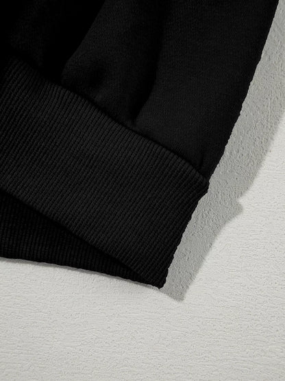 Drop Shoulder Zip Up Jacket