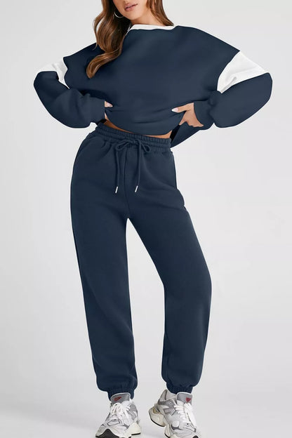 Drop Shoulder Loose Sweatshirt